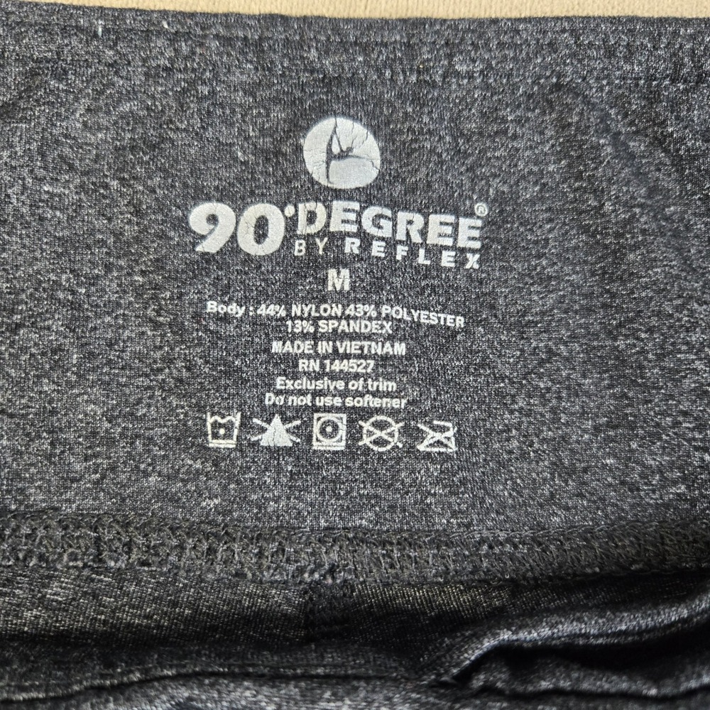90 Degree By Reflex Women's Dark Heather Grey Athletic Leggings Size Medium - Picture 4 of 7